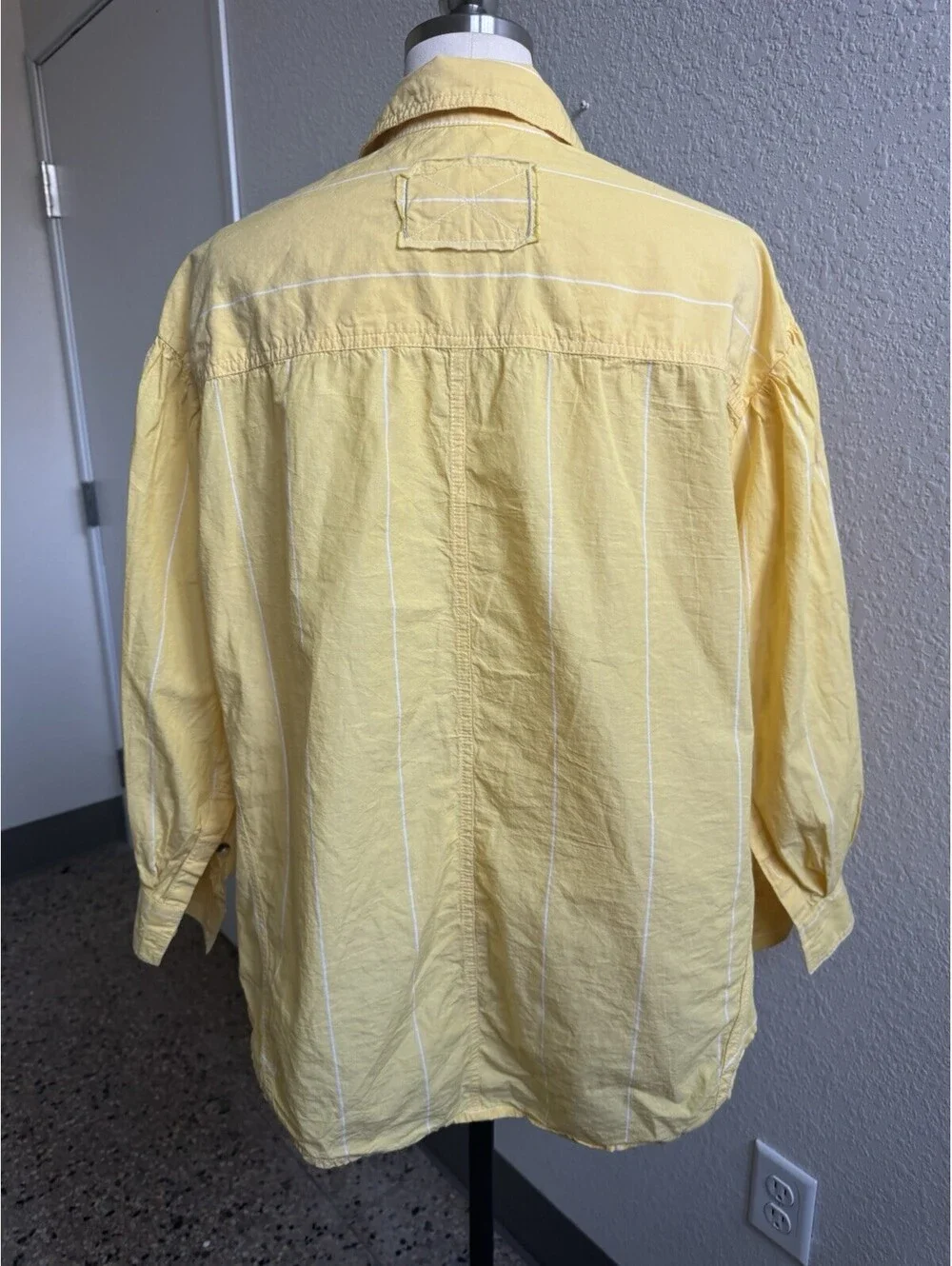 Free People Yellow Top Long sleeve Sz A